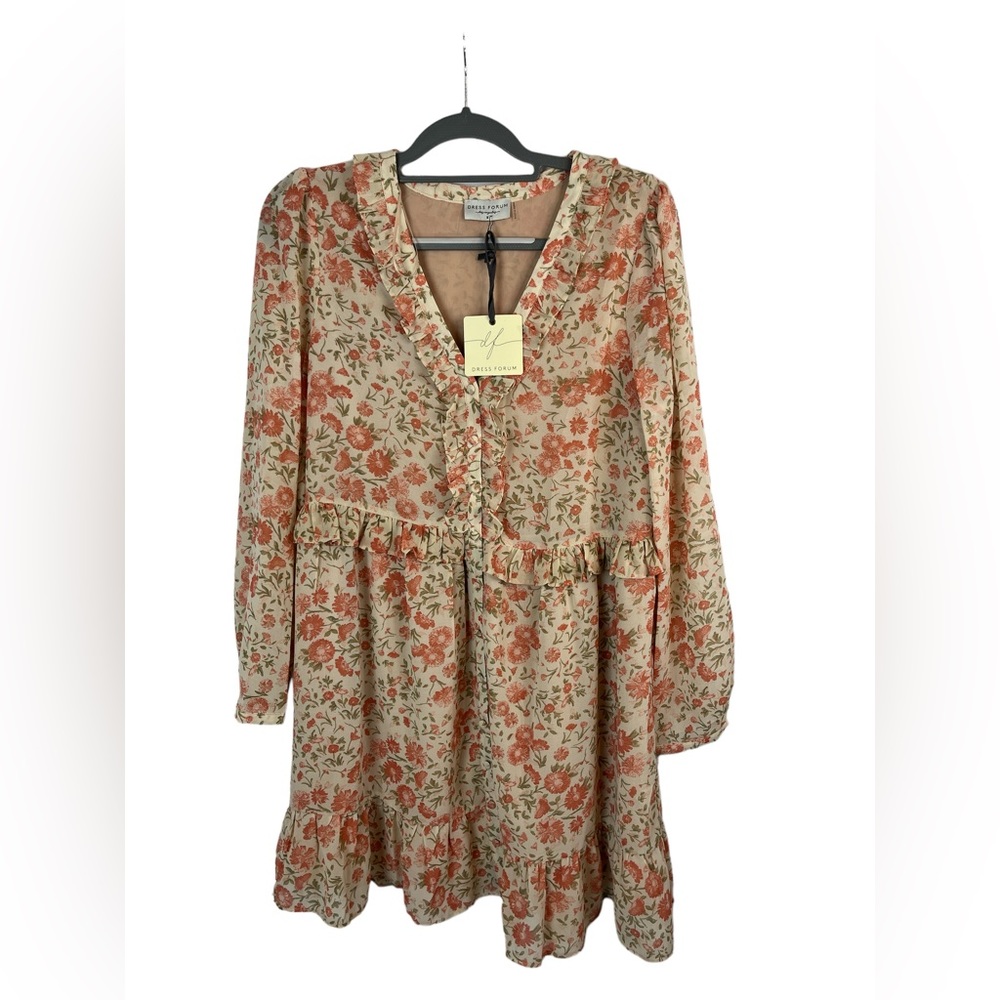 Dress fourm Los Angeles floral print cottage core dress size small‎